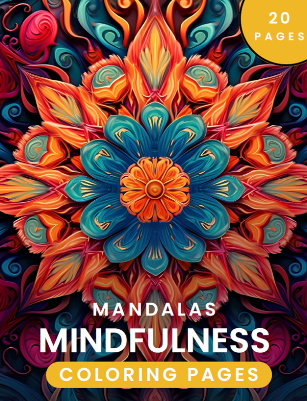 Mindfulness Mandalas Coloring Book | Stress Relieving | PDF Instant download