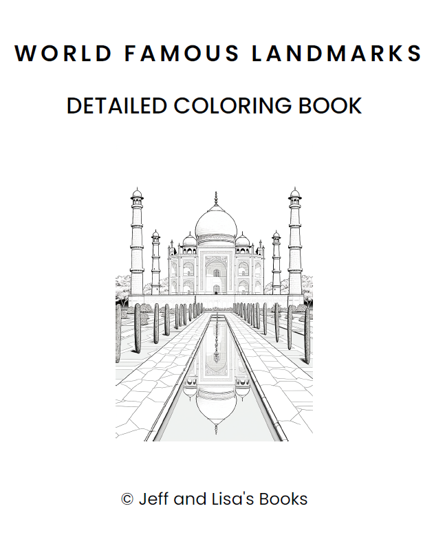 Travel coloring Book- Landmarks of the World: A Coloring Book of Amazing  Places- Tourist Attractions- Landmarks of 30 Countries in the World-  Coloring Books for Adults to Explore Famous Landmarks whil 